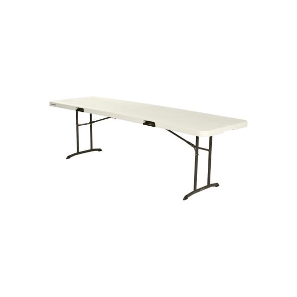 Lifetime Lifetime Portable Fold-in-Half Plastic Table, 30 x 96, Almond 80175 - main
